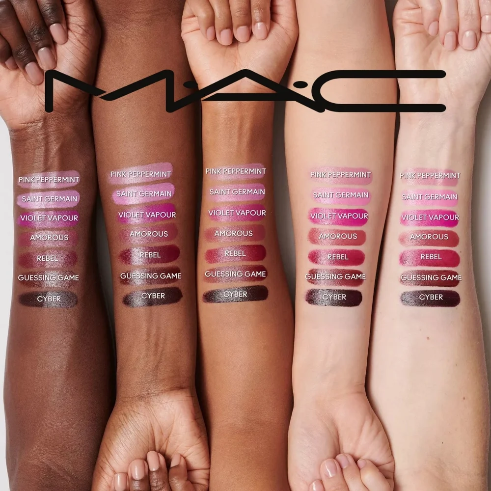 MAC 🩷 M·A·Cximal Sleek Satin Lipstick - Saint Germain - Clean Pastel Pin - Picture 6 of 7